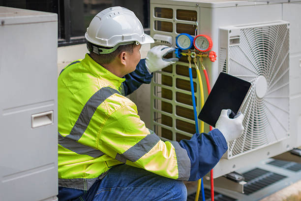 Professional Hvac Maintenance technician working in Orting, WA